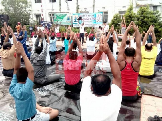 World Yoga Day observes public's active participation across North, Gomati Districts